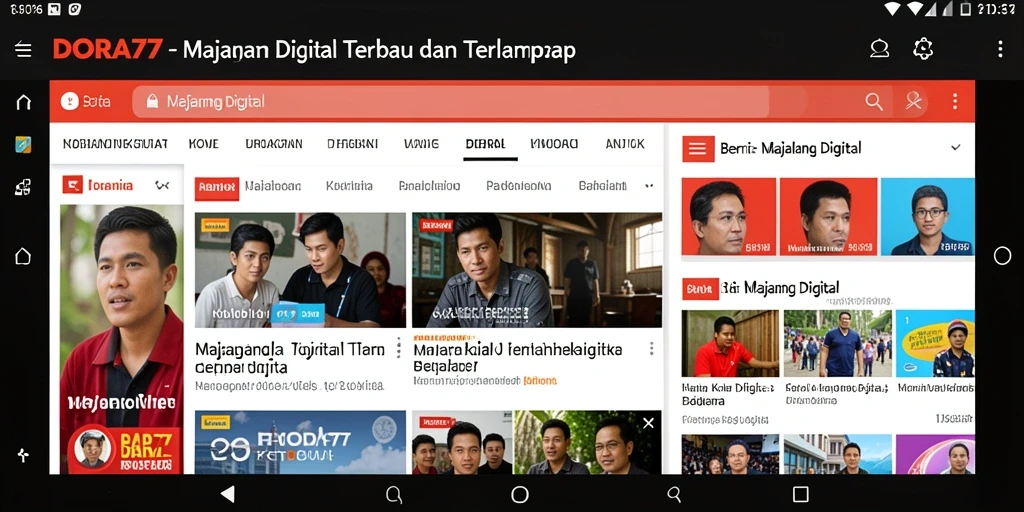 Tampilan antarmuka DORA77 yang menarik dan fungsional.