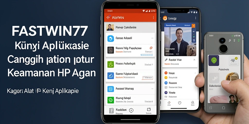 Tampilan antarmuka aplikasi FASTWIN77 yang intuitif dan aman.