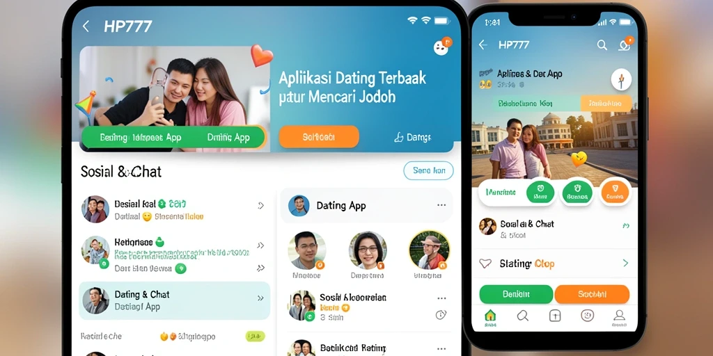 Antarmuka aplikasi HP777 yang menarik dan fungsional.