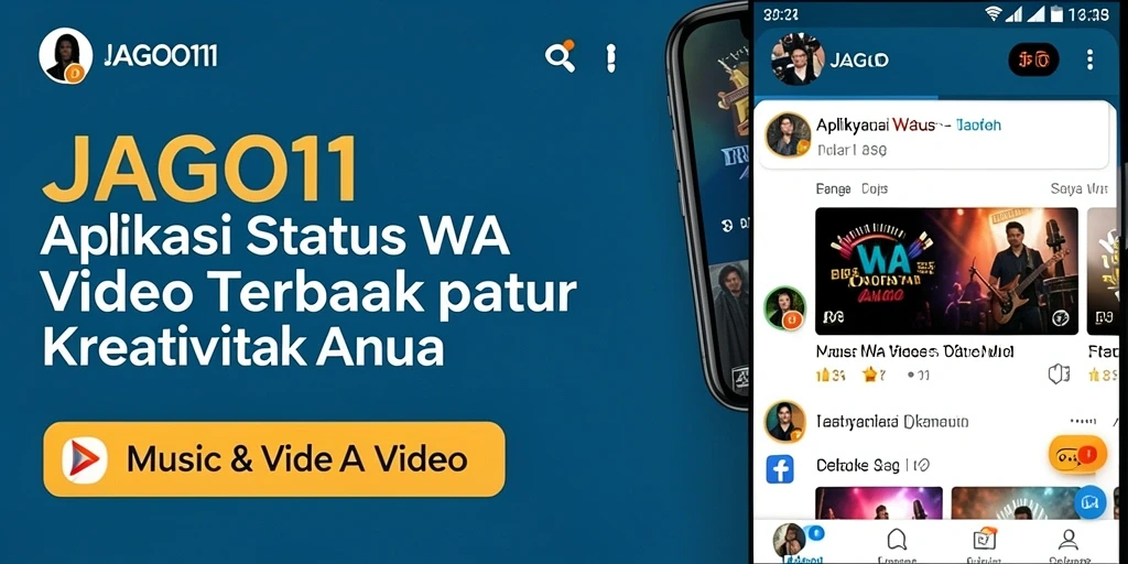 Tampilan antarmuka JAGO11 yang sederhana dan fungsional untuk Status WA Video.