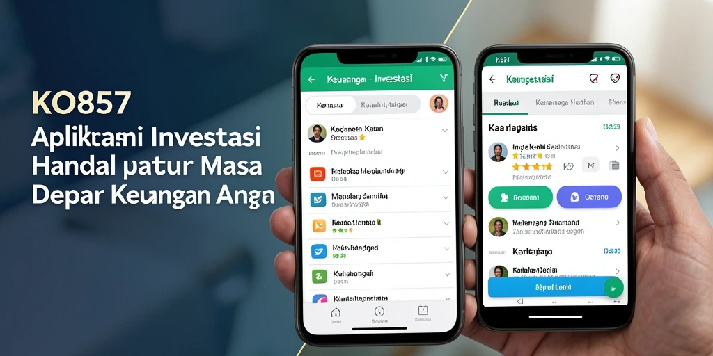 Tampilan antarmuka aplikasi KO857 yang memudahkan investasi pengguna.