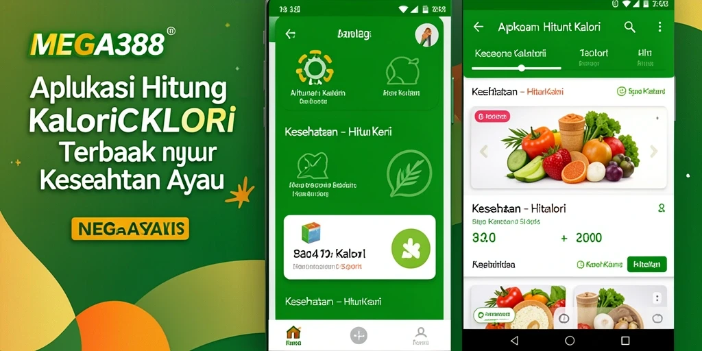 Antarmuka MEGA388 menampilkan informasi hitung kalori dengan jelas dan sederhana.