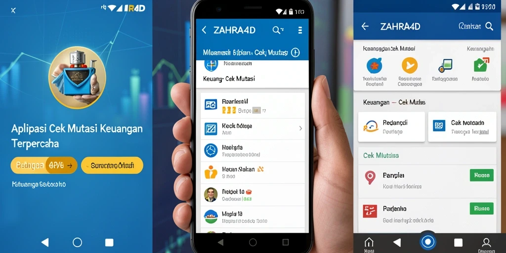 Antarmuka aplikasi ZAHRA4D untuk cek mutasi keuangan yang mudah digunakan.